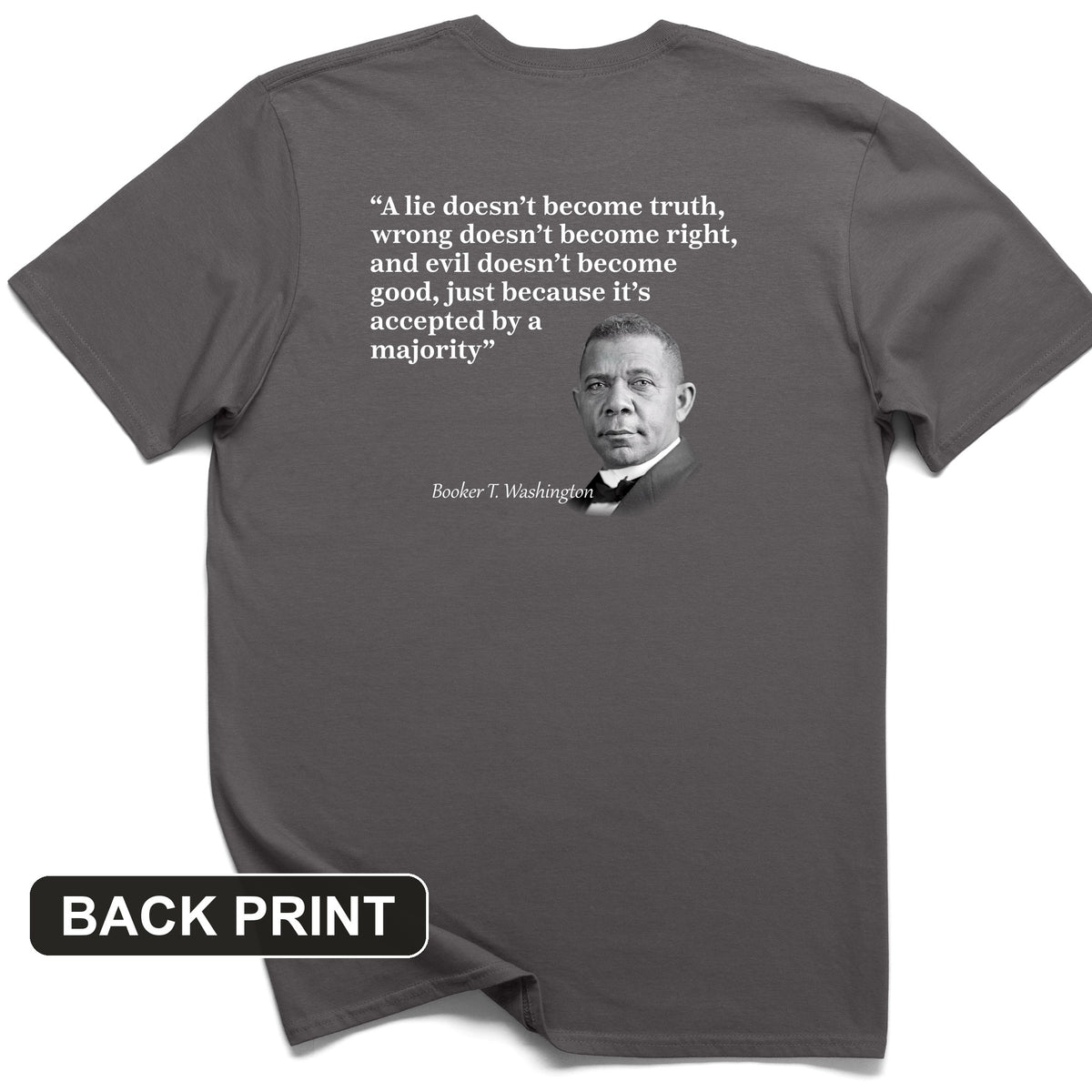Booker T Washington Back Print T-Shirt