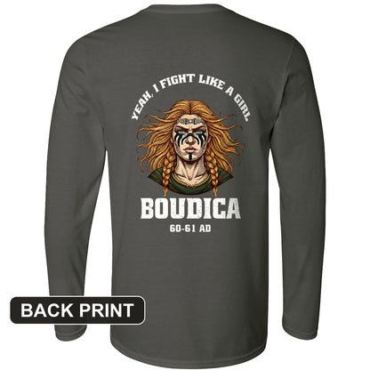 Boudica Back Print Long Sleeve T-Shirt
