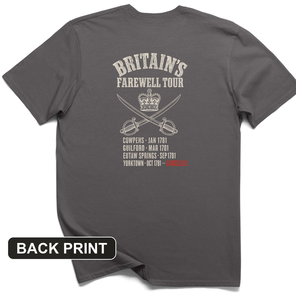 Britain's Farewell Tour Back Print T-Shirt