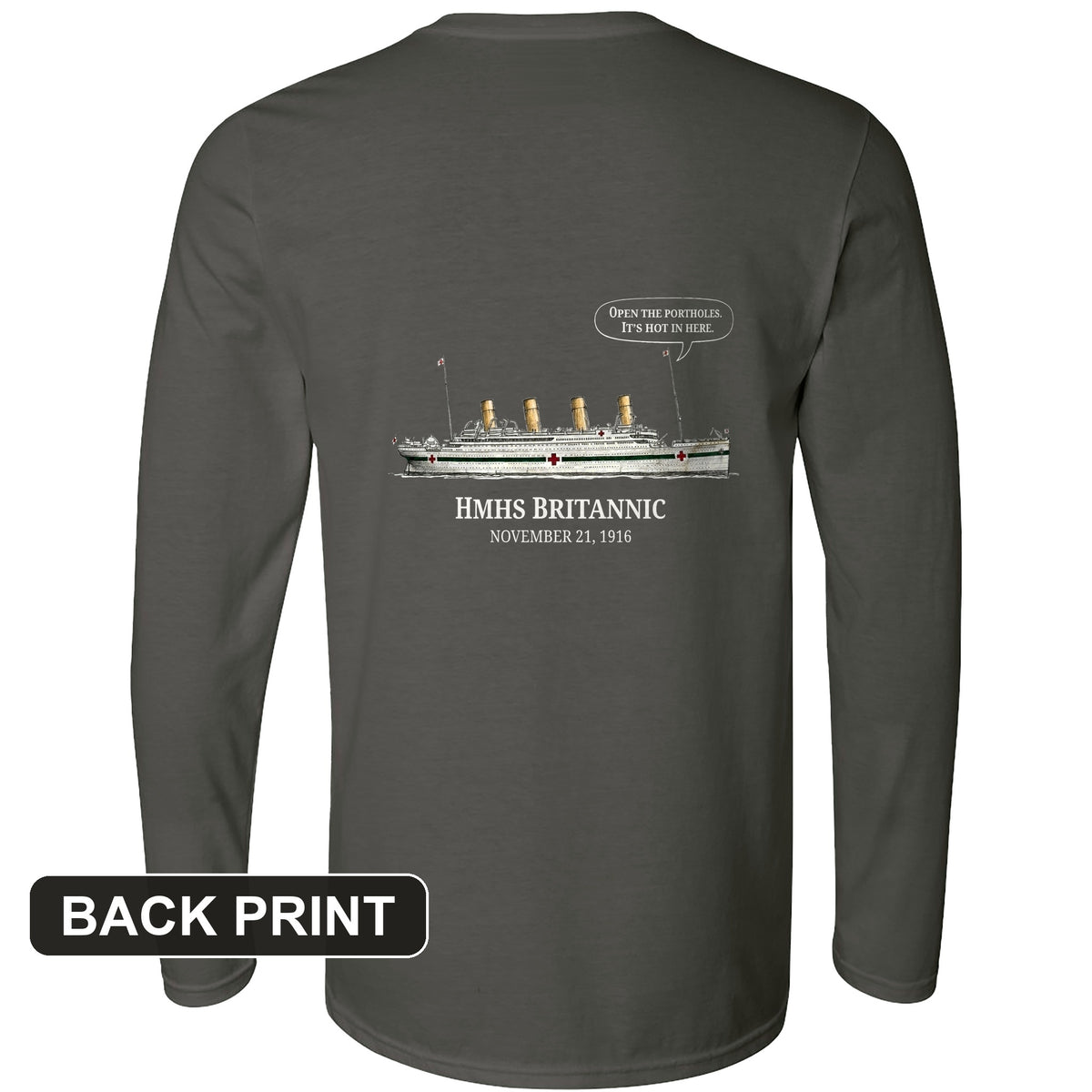 Britannic Back Print Long Sleeve T-Shirt