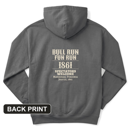 Bull Run Fun Run 1861 Back Print Hoodie