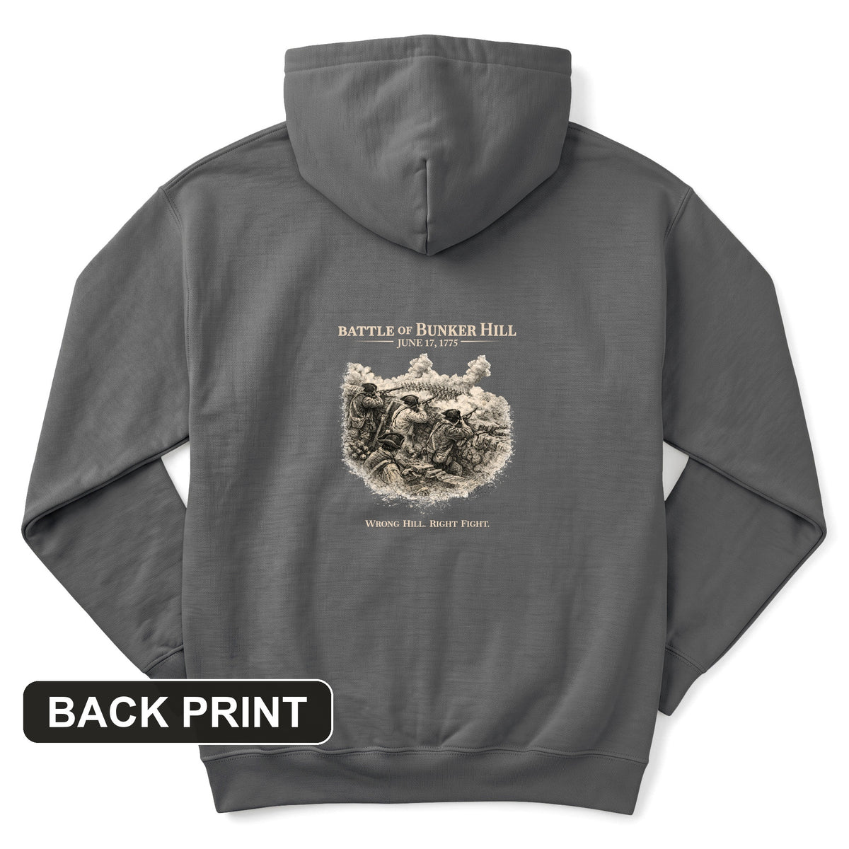 Bunker Hill Back Print Hoodie