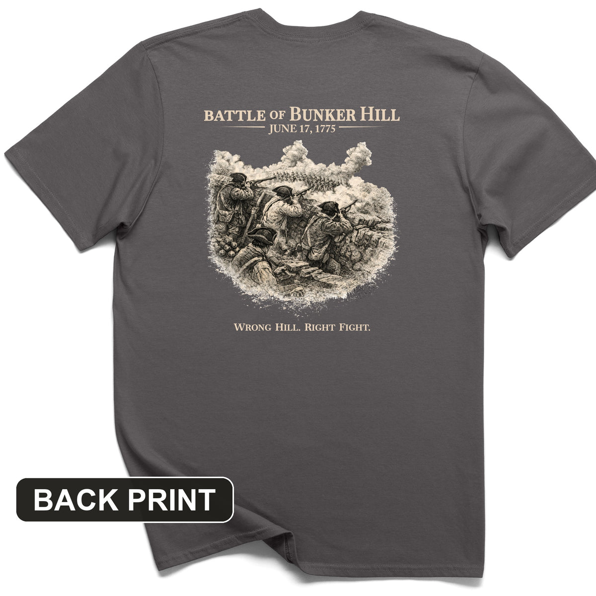 Bunker Hill Back Print T-Shirt