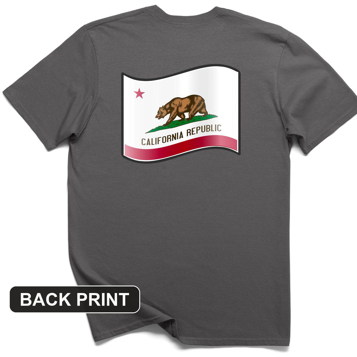 California Republic Back Print T-Shirt