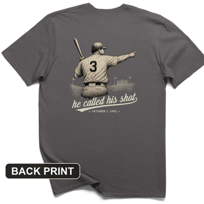 Called His Shot Back Print T-Shirt