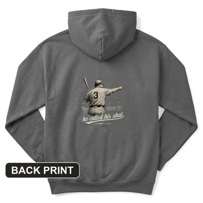 Called His Shot Back Print Hoodie