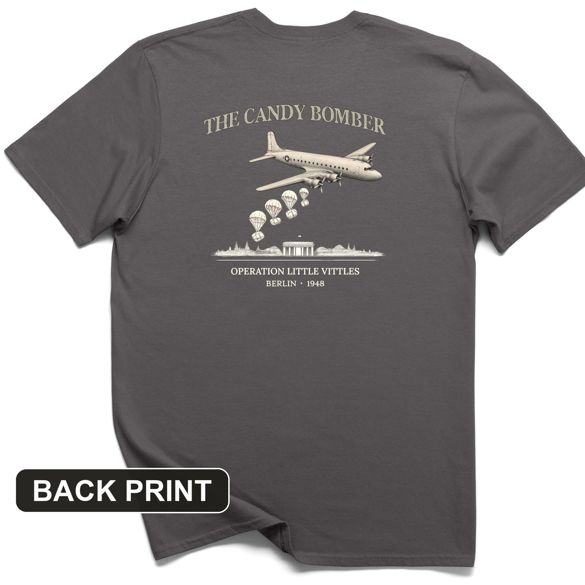 Candy Bomber Back Print T-Shirt