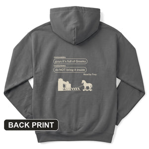 Cassandra Left On Read Back Print Hoodie