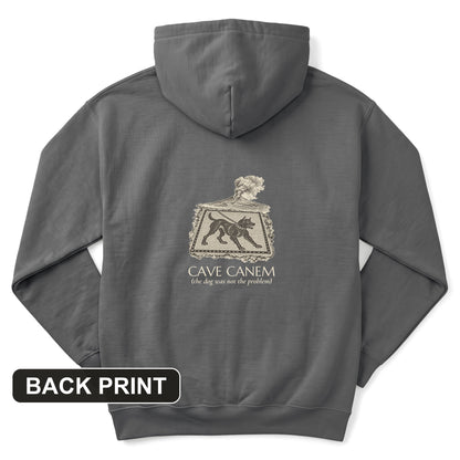 Cave Canem The Dog Was Not The Problem Back Print Hoodie