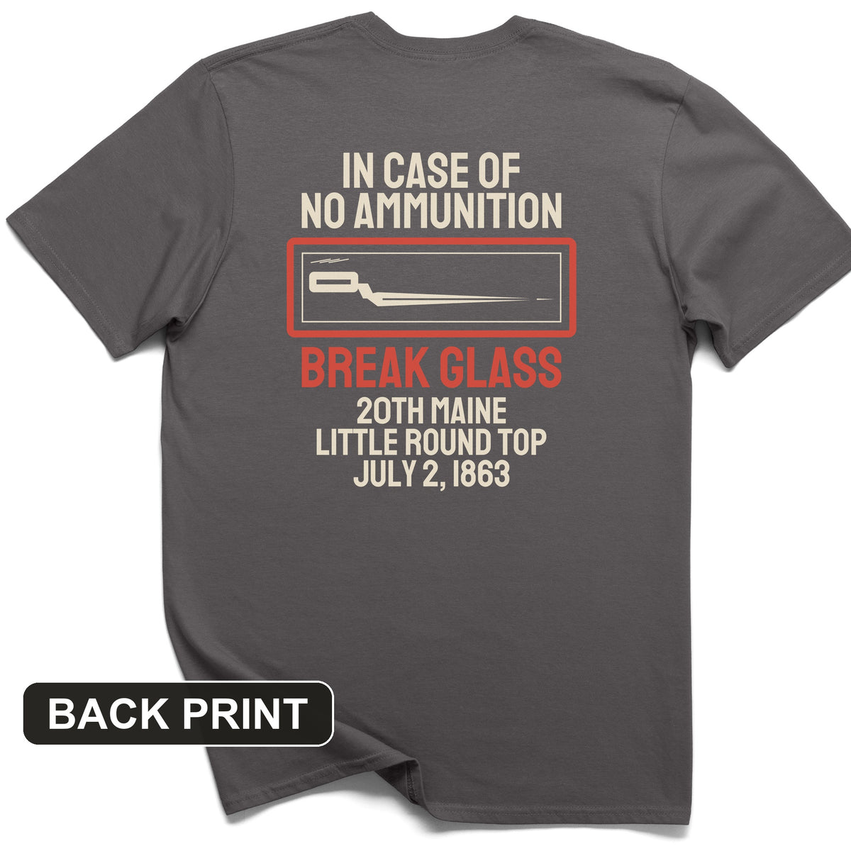 Chamberlain Break Glass Little Round Top Back Print T-Shirt