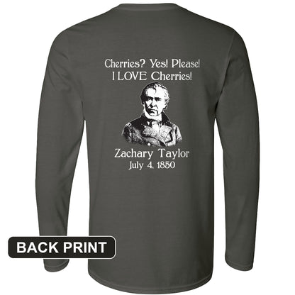 Cherries Back Print Long Sleeve T-Shirt