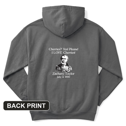 Cherries Back Print Hoodie