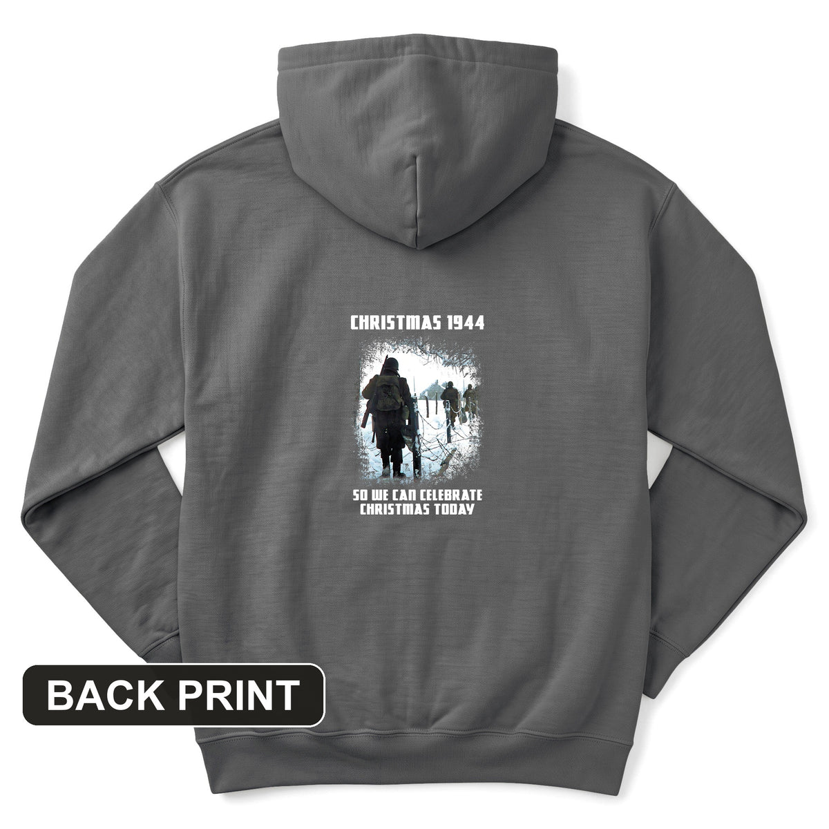 Christmas 1944 Back Print Hoodie