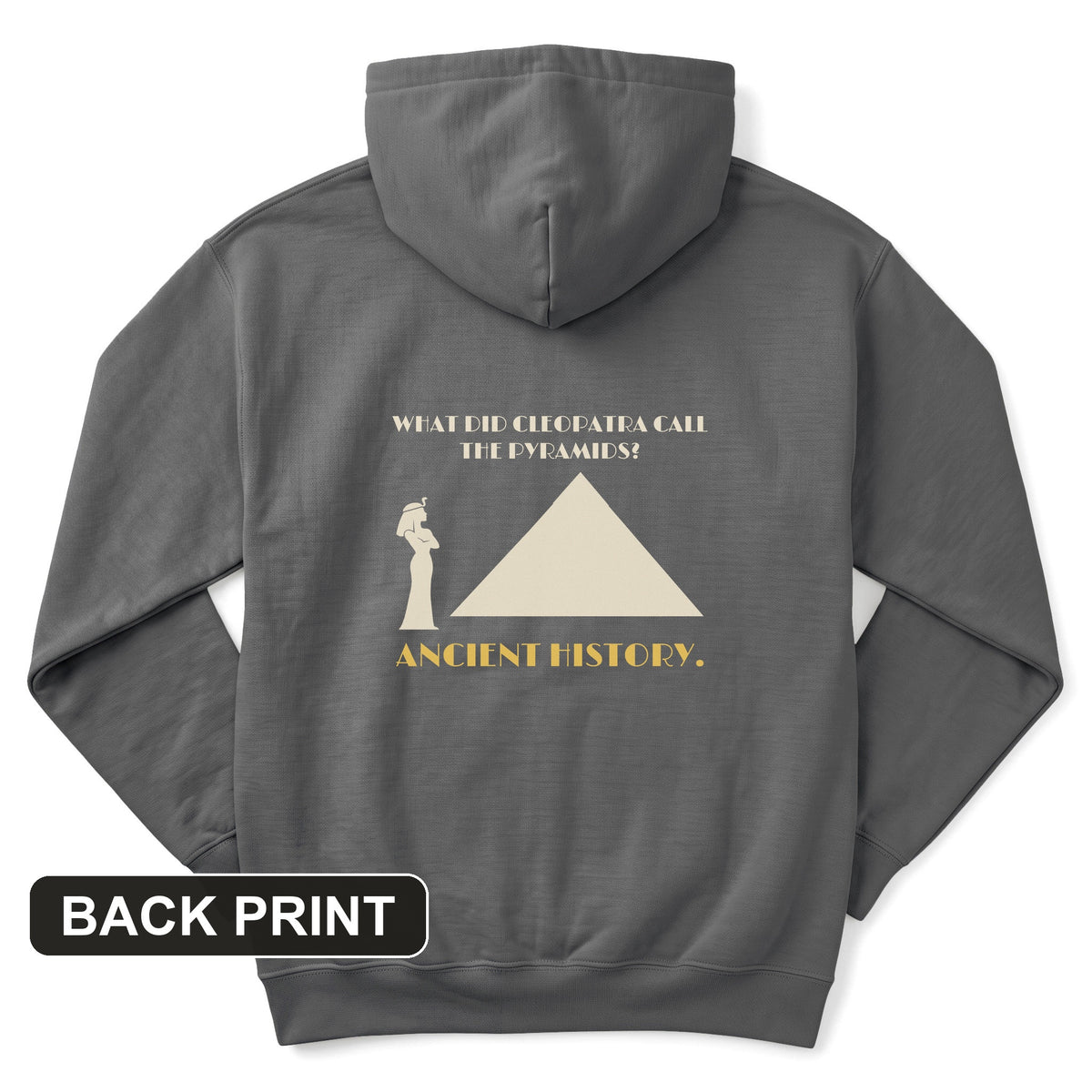 Cleopatra Ancient History Back Print Hoodie