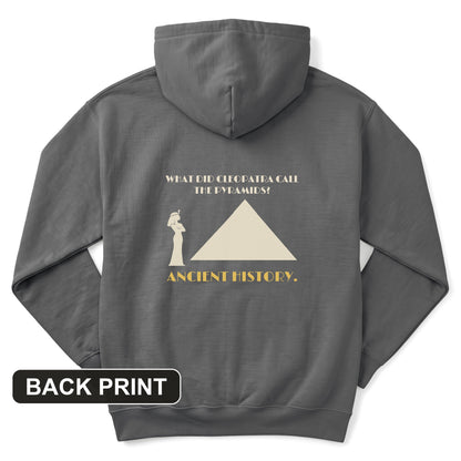 Cleopatra Ancient History Back Print Hoodie