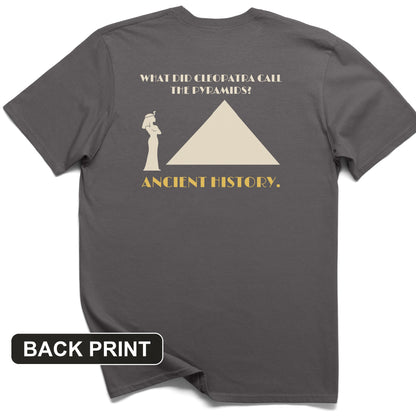 Cleopatra Ancient History Back Print T-Shirt