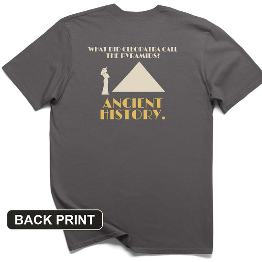 Cleopatra Ancient History Back Print T-Shirt