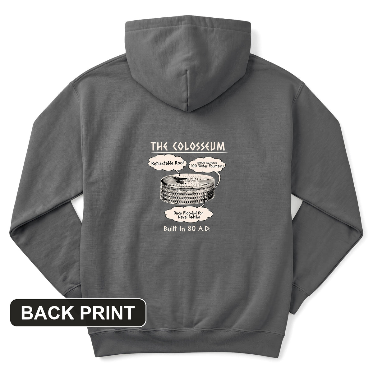 Colosseum Back Print Hoodie