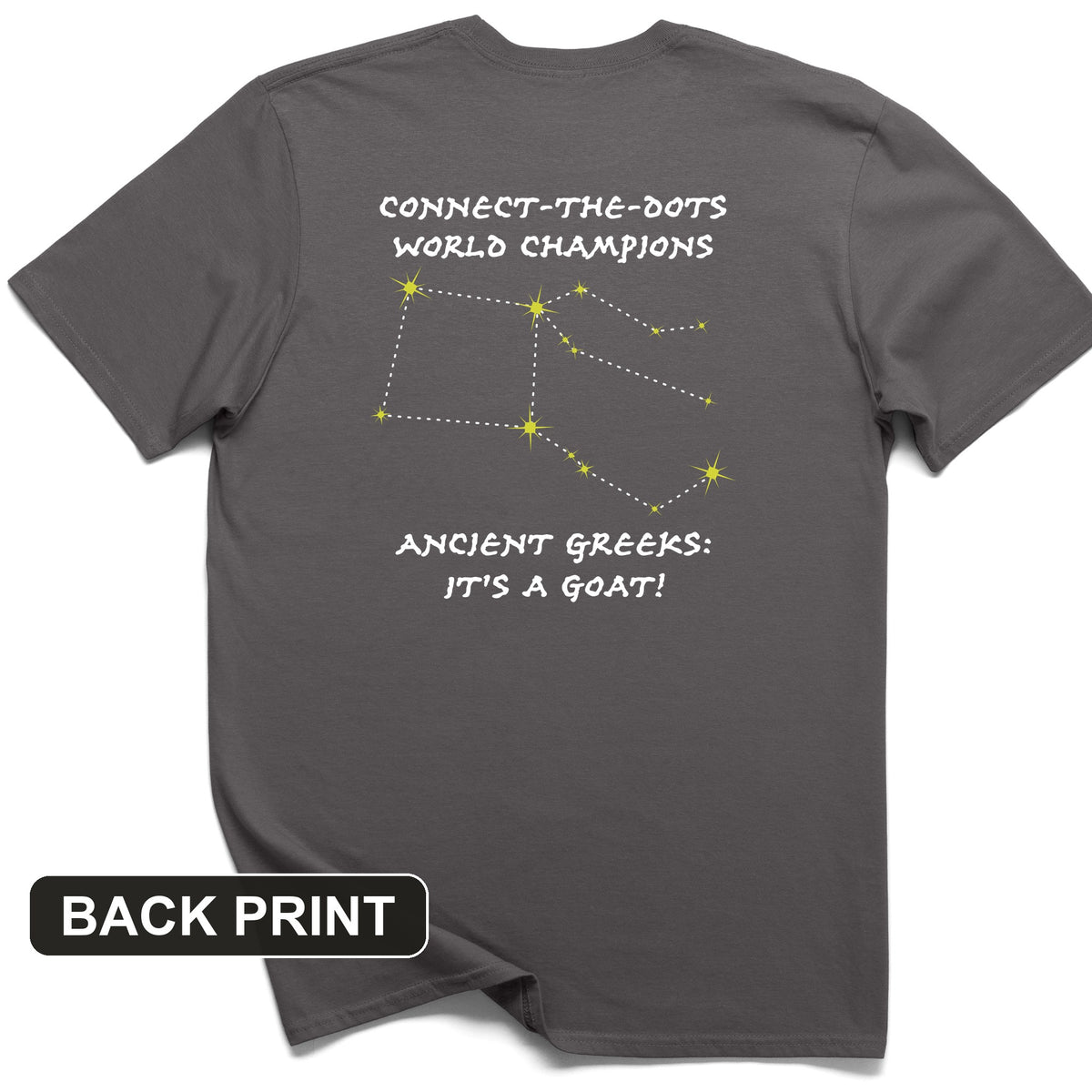 Connect The Dots Back Print T-Shirt