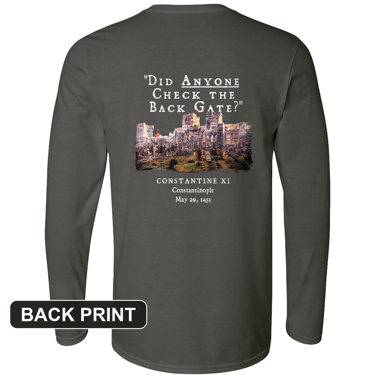 Constantinople Back Print Long Sleeve T-Shirt