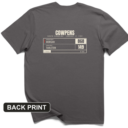 Cowpens Scoreboard Back Print T-Shirt