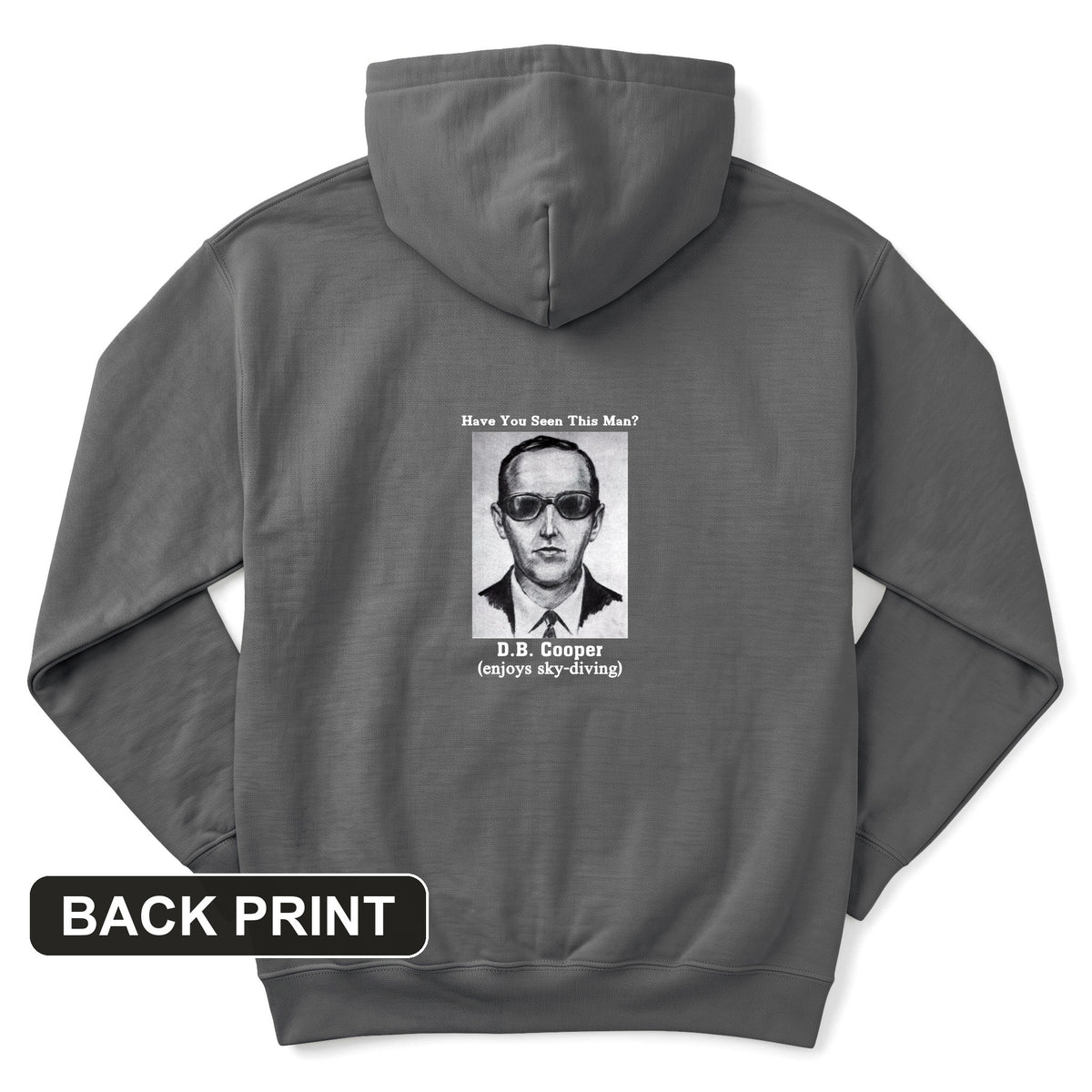 DB Cooper Back Print Hoodie