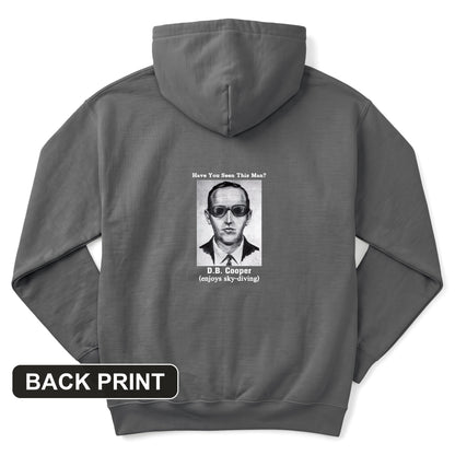 DB Cooper Back Print Hoodie