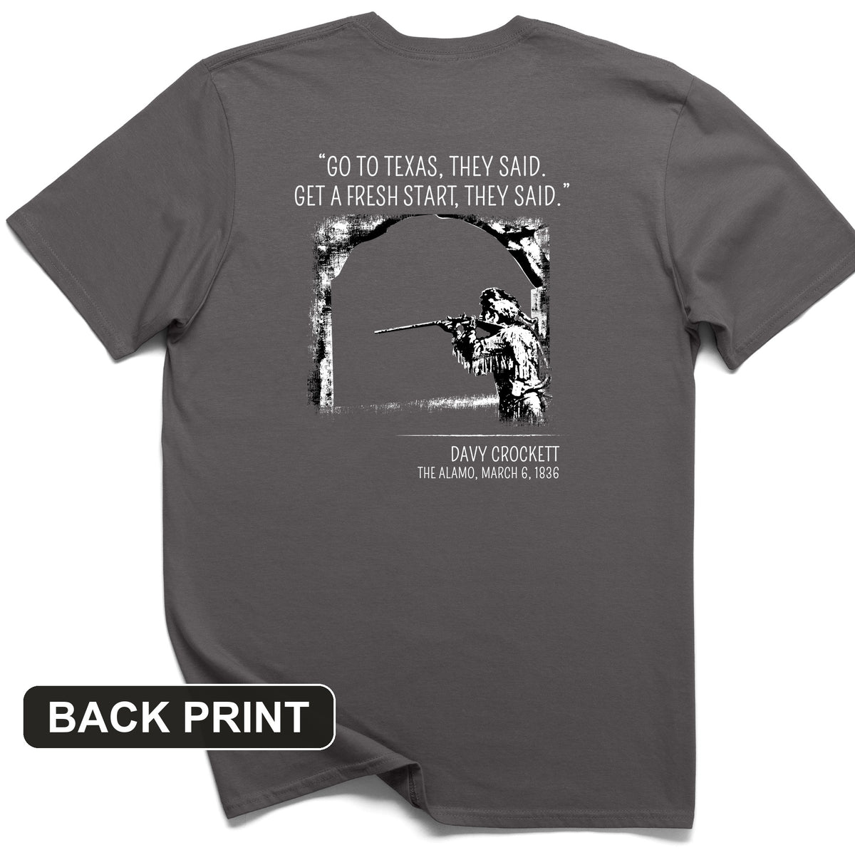 Davy Crockett Back Print T-Shirt
