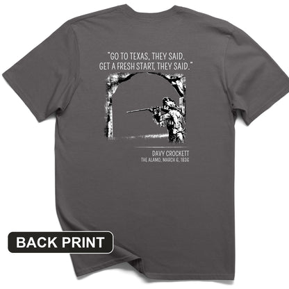 Davy Crockett Back Print T-Shirt