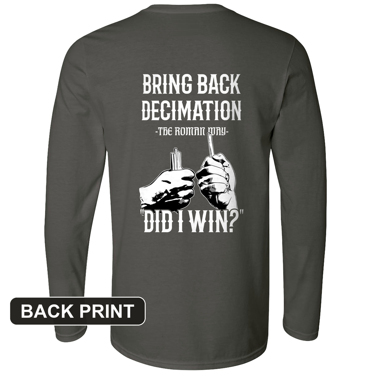 Decimation Back Print Long Sleeve T-Shirt