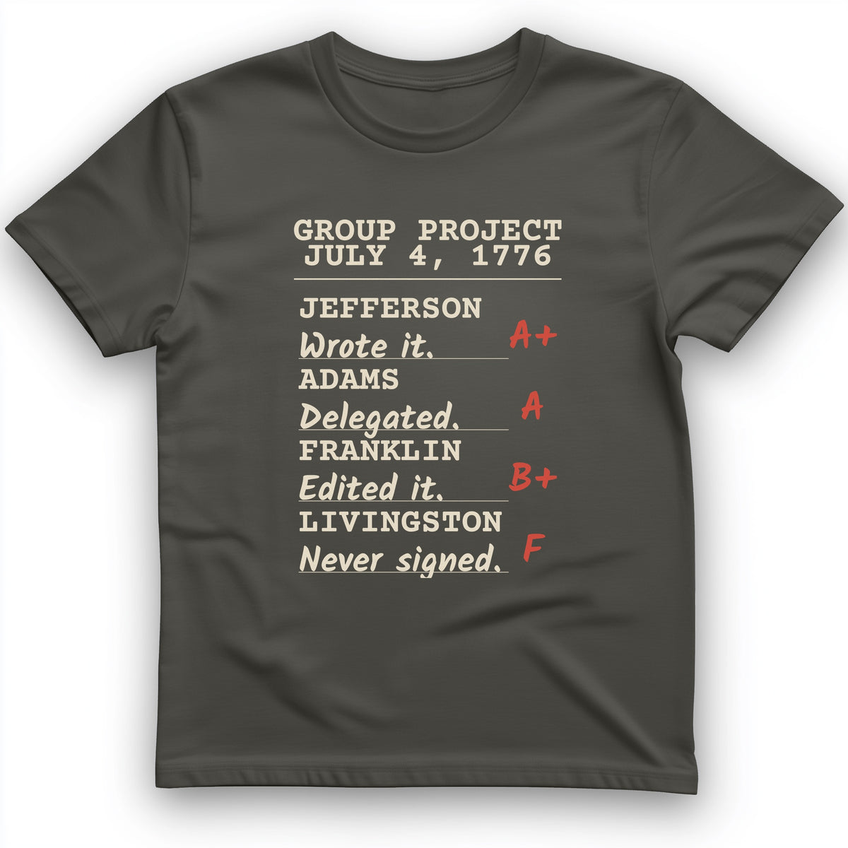 Declaration Of Independence Group Project T-Shirt