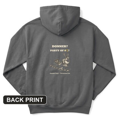 Donner Reindeer Party Of One Back Print Hoodie