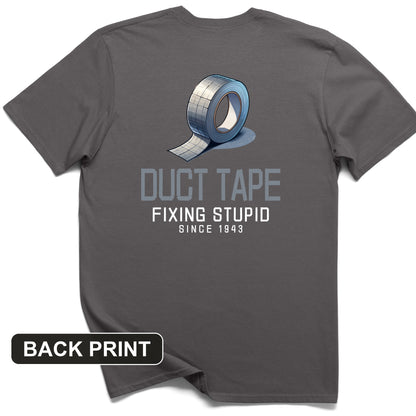 Duct Tape Back Print T-Shirt