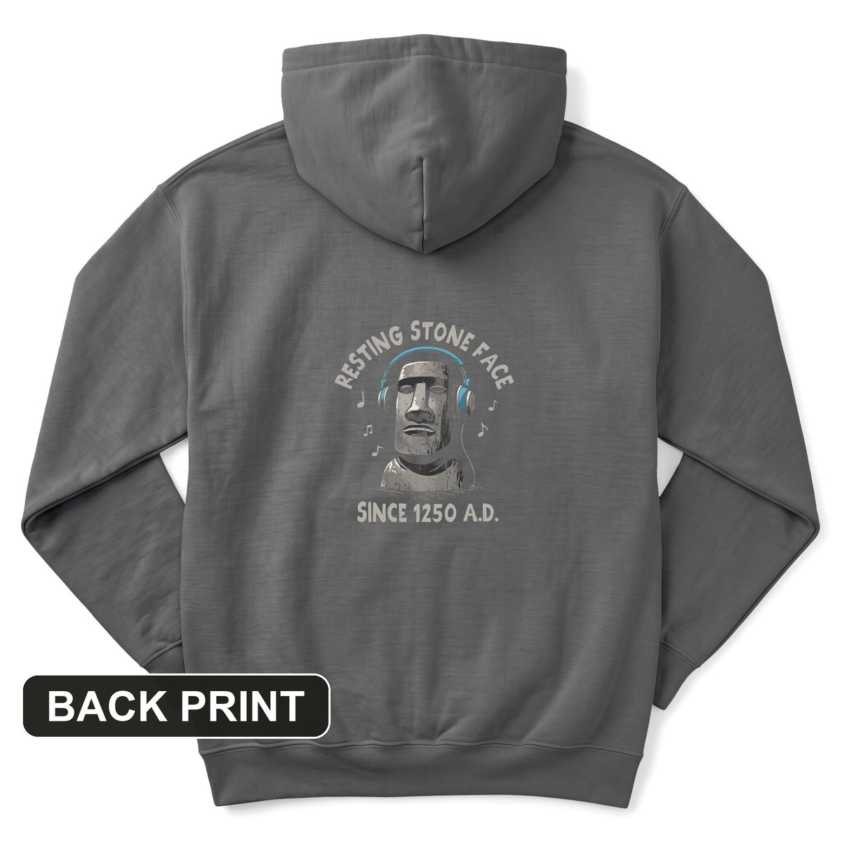 Easter Island Back Print Hoodie