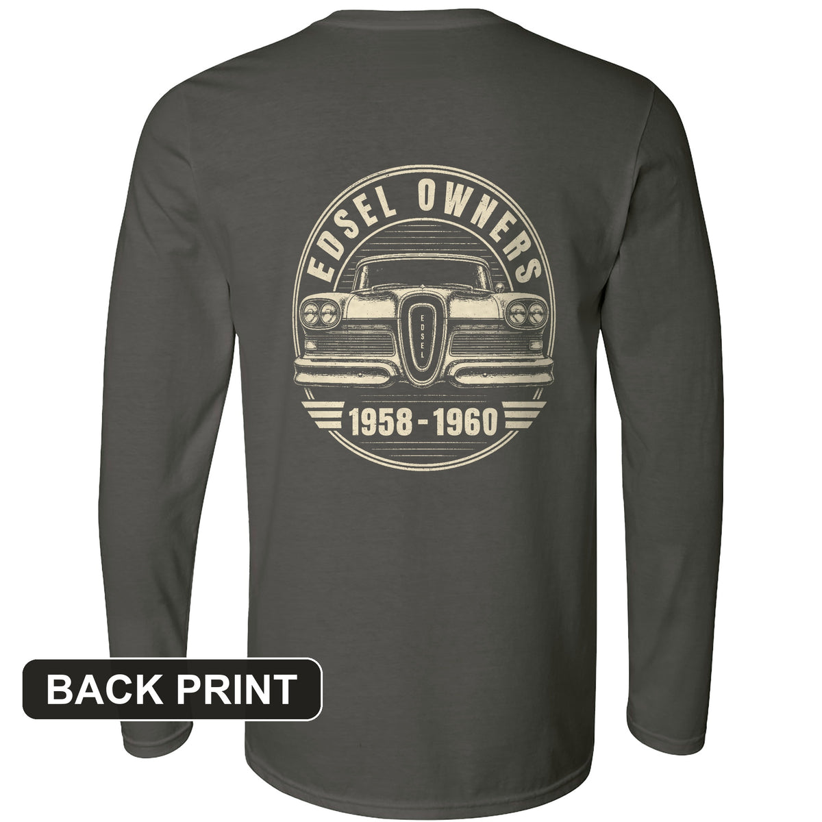 Edsel Back Print Long Sleeve T-Shirt