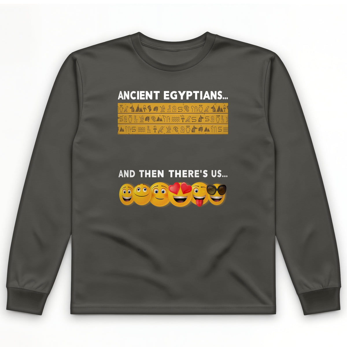 Egyptian Emoticons Long Sleeve T-Shirt