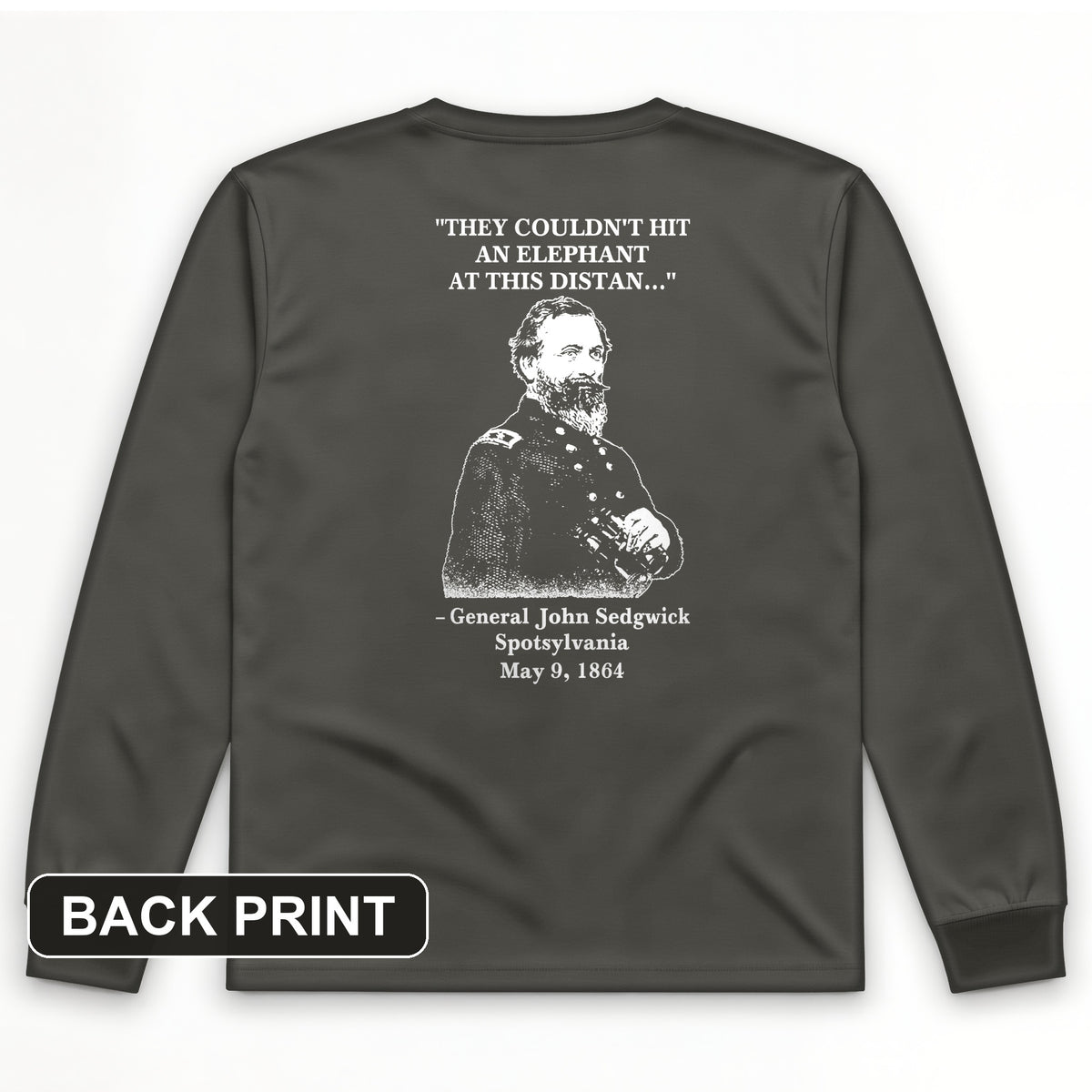 Elephant Back Print Long Sleeve T-Shirt