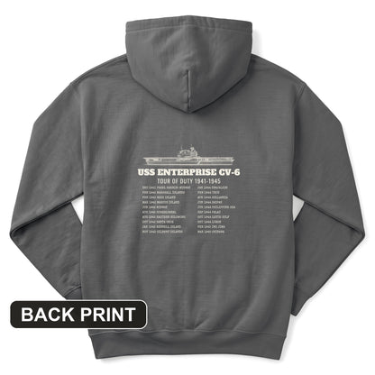 Enterprise Tour Of Duty Back Print Hoodie