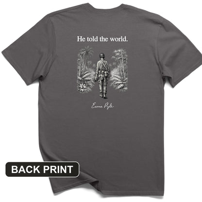 Ernie Pyle Back Print T-Shirt