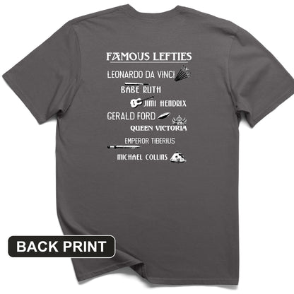 Famous Lefties Back Print T-Shirt