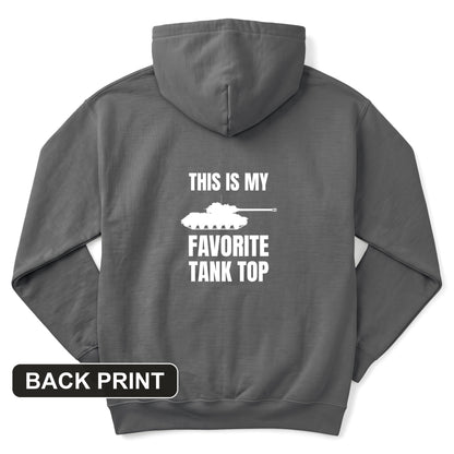 Favorite Tank Top Back Print Hoodie