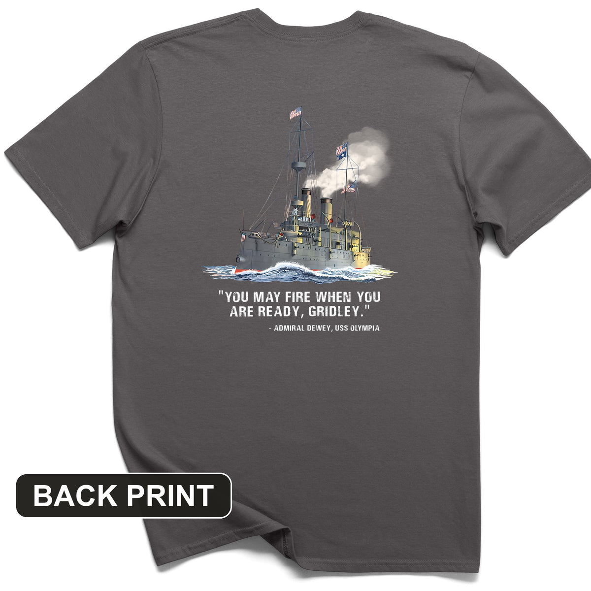 Fire When Ready Back Print T-Shirt