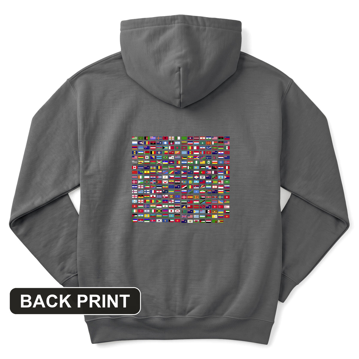 Flags of the World Back Print Hoodie