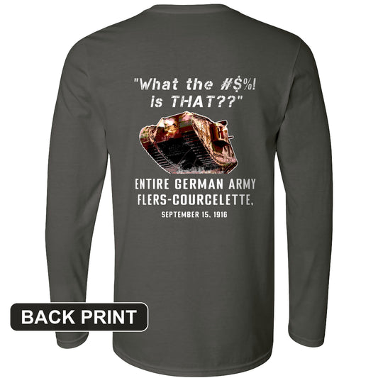 Flers-Courcelette 1916 Back Print Long Sleeve T-Shirt