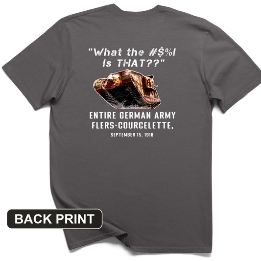 Flers-Courcelette 1916 Back Print T-Shirt