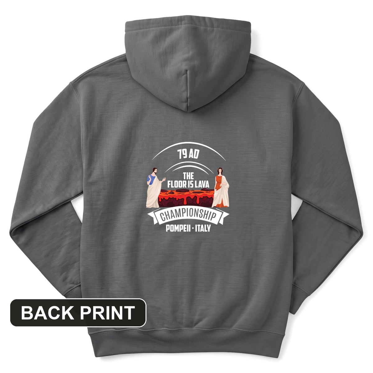 Floor is Lava Back Print Hoodie