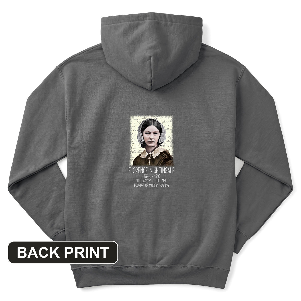 Florence Nightingale Back Print Hoodie