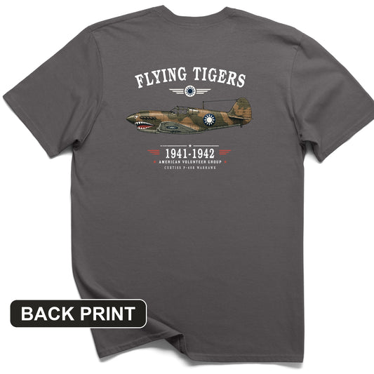 Flying Tigers Back Print T-Shirt