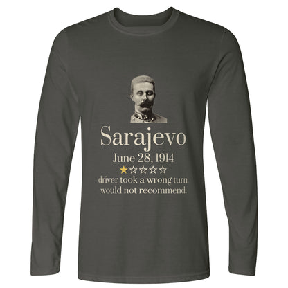 Franz Ferdinand Sarajevo One Star Review Long Sleeve T-Shirt