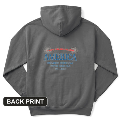 Freedom Never Gets Old Back Print Hoodie